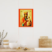Onze Lady Mary Czestochowa Poster B (Keuken)