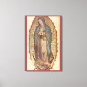 ONZE LADY OF GUADALUPE 30x45 NATUURLIJK OP BROWN Canvas Afdruk (Voorkant)