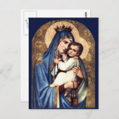 ONZE LADY OF MOUNT CARMEL BRIEFKAART (Voorkant / Achterkant)
