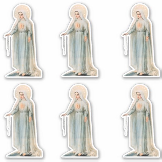 Onze Lady of Rosary-stelsticker Sticker (Voorkant)