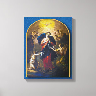 Onze Lady Undoer der Knots, Canvas Afdruk