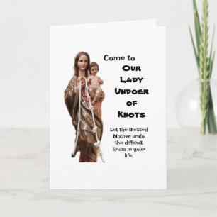 Onze Lady Undoer der Knots Kaart