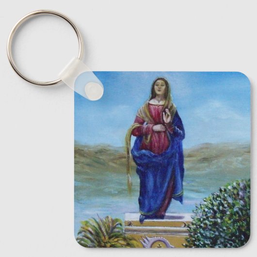 ONZE LADY VAN LICHTE Madonna van maculair begrip Sleutelhanger (Voorkant)