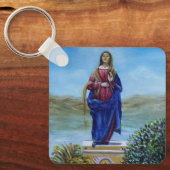ONZE LADY VAN LICHTE Madonna van maculair begrip Sleutelhanger (Voorkant)