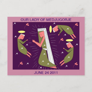 ONZE LADY VAN MEDJUGORJE JUNI 24 JUNI 2011 BRIEFKAART