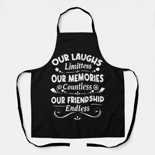 Onze Laughs grenzeloze herinneringen ontelbare vri Schort (Voorkant)