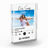 Onze Lied Trouwmuziek Scannable Code Acryl Fotoblokken (Links)