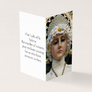 ONZE LIEDER VAN LA SALETTE Gebedskaart Kaart