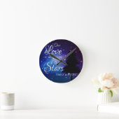 Onze liefde is geschreven in de Stars Night Stars Ronde Klok (Huis)