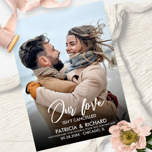 Onze Liefde Is Niet Geannuleerd Huwelijksuitstel Briefkaart