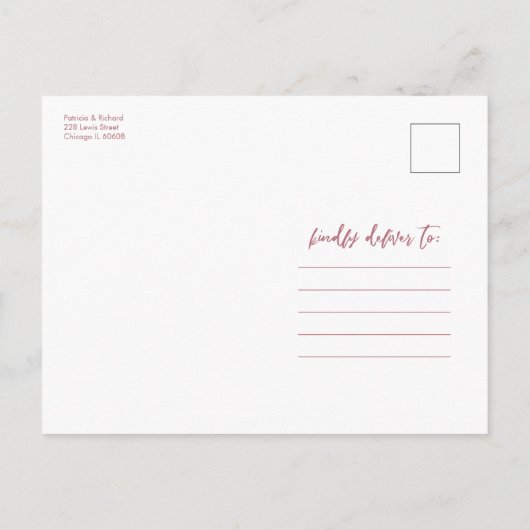 Onze liefde is niet geannuleerd Wedding New Date 3 Briefkaart (Achterkant)