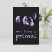 onze liefde is oer : zoende chimps kaart (Staand voorkant)