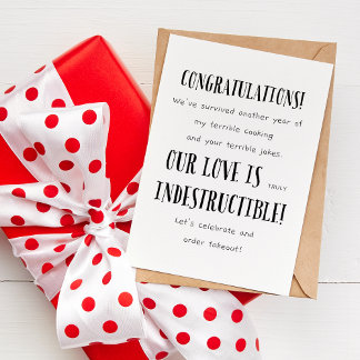 Onze Liefde is onverwoestbaar! - Liefde Quote voor Kaart