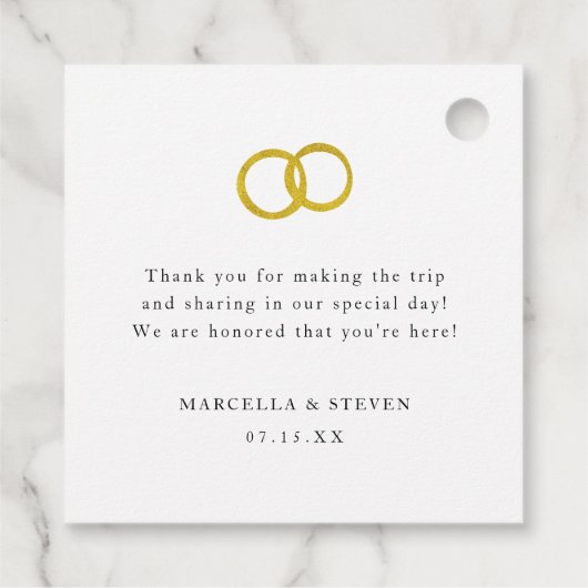 Onze Liefde is Poppin' goud Bedankjes Labels (Achterkant)