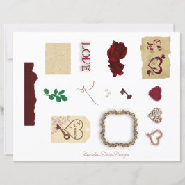 Onze liefde junk journal versieringen