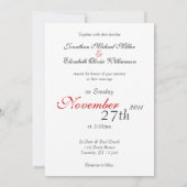 Onze Liefde Roos ~ bruiloft uitnodigingen (Achterkant)