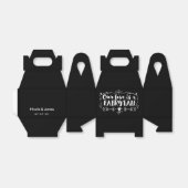 ONZE LIEFT IS EEN VEILIGE TALE Custom Weddenschap  Bedankdoosjes (Uitgevouwen)