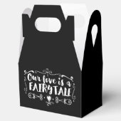 ONZE LIEFT IS EEN VEILIGE TALE Custom Weddenschap  Bedankdoosjes (Geopend)