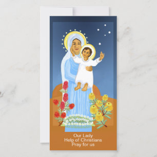 Onze Lieve Vrouw Help der Christenen Feestdagenkaart