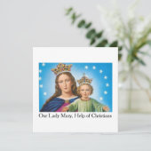 Onze Lieve Vrouw Maria, Hulp van de Christenen! We Kaart (Staand voorkant)