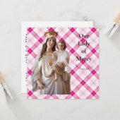 Onze-Lieve-Vrouw van Barmhartigheid Kaart (Voorkant / Achterkant in situ)