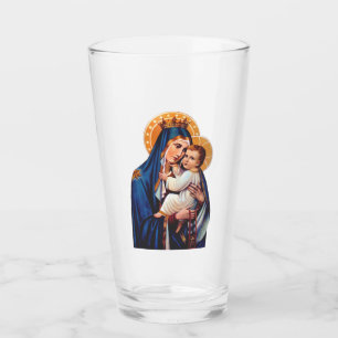 Onze-Lieve-Vrouw van Berg Carmel Devotionele Kunst Glas