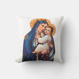 Onze-Lieve-Vrouw van Berg Carmel Devotionele Kunst Kussen