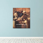 Onze-Lieve-Vrouw van de berg Karmel Gebed Canvas Afdruk (Insitu (Houten vloer))