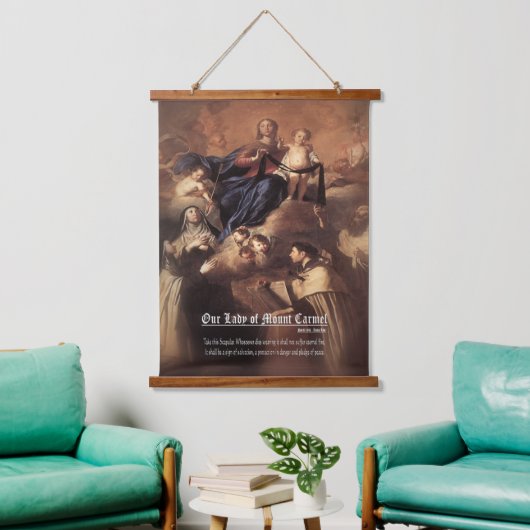 Onze-Lieve-Vrouw van de berg Karmel Gebed Hangend Wandkleed (Woonkamer)