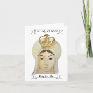 Onze-Lieve-Vrouw van Fatima - Ik heb voor U gebede Notitiekaartje