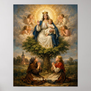 Onze Lieve Vrouw van Gietrzwald Kunstprint Poster