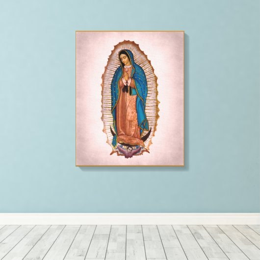 Onze Lieve Vrouw van Guadalupe 1531 Canvas Afdruk (Insitu (Houten vloer))