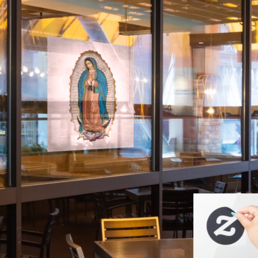 Onze Lieve Vrouw van Guadalupe 1531 Raamsticker (Restaurant Raam)