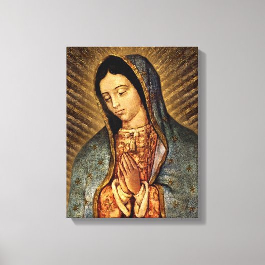 Onze Lieve Vrouw van Guadalupe Devotional Afbeeldi Canvas Afdruk (Voorkant)