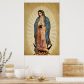 Onze Lieve Vrouw van Guadalupe Devotional Afbeeldi Poster (Keuken)