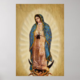 Onze Lieve Vrouw van Guadalupe Devotional Afbeeldi Poster