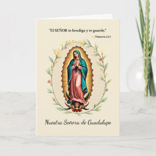 Onze-Lieve-Vrouw van Guadalupe Feest Zegeningen Sp Kaart