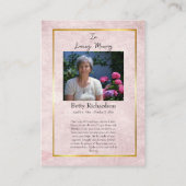 Onze-Lieve-Vrouw van Guadalupe Gebed Kaart Plaatskaartje (Achterkant)