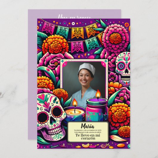 Onze-Lieve-Vrouw van Guadalupe Gebed uitnodiging (Voorkant / Achterkant)