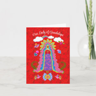 Onze Lieve Vrouw van Guadalupe gevouwen notitie Ka Notitiekaartje