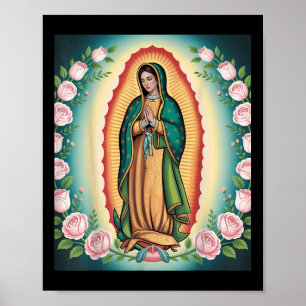 Onze Lieve Vrouw van Guadalupe Heilige Maria Achte Poster