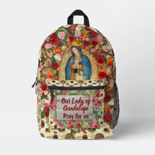 Onze-Lieve-Vrouw van Guadalupe Maagd Maria katholi Bedrukte Rugzak