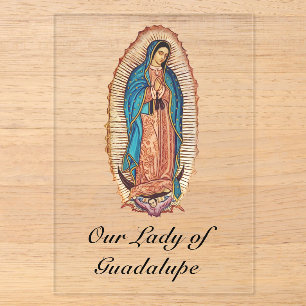 Onze-Lieve-Vrouw van Guadalupe Miraculieuze Tilma Acryl Uitnodigingen
