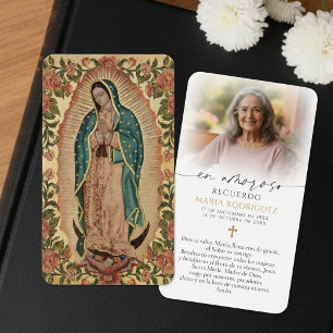 Onze-Lieve-Vrouw van Guadalupe Spaanse Herdenkings Visitekaartje