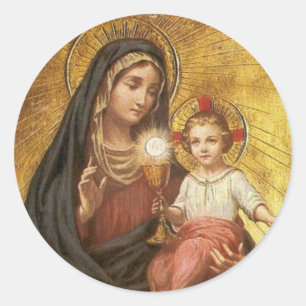 Onze-Lieve-Vrouw van het Heilig Sacrament Ronde Sticker