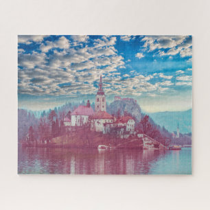 Onze Lieve Vrouw van het Meer Meer Bled Slovenië 1 Legpuzzel