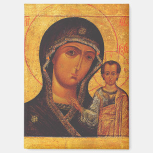 Onze-Lieve-Vrouw van Kazan Orthodoxe Icoon Magneet