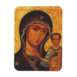 Onze-Lieve-Vrouw van Kazan Orthodoxe Icoon Magneet