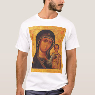 Onze-Lieve-Vrouw van Kazan Orthodoxe Icoon T-shirt