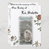 Onze Lieve Vrouw van La Salette Gebed Kaart (Voorkant / Achterkant)